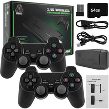 Carregar imagem no visualizador da galeria, Game Stick 4k hd console de videogame + 10000 jogos - controle sem fio
