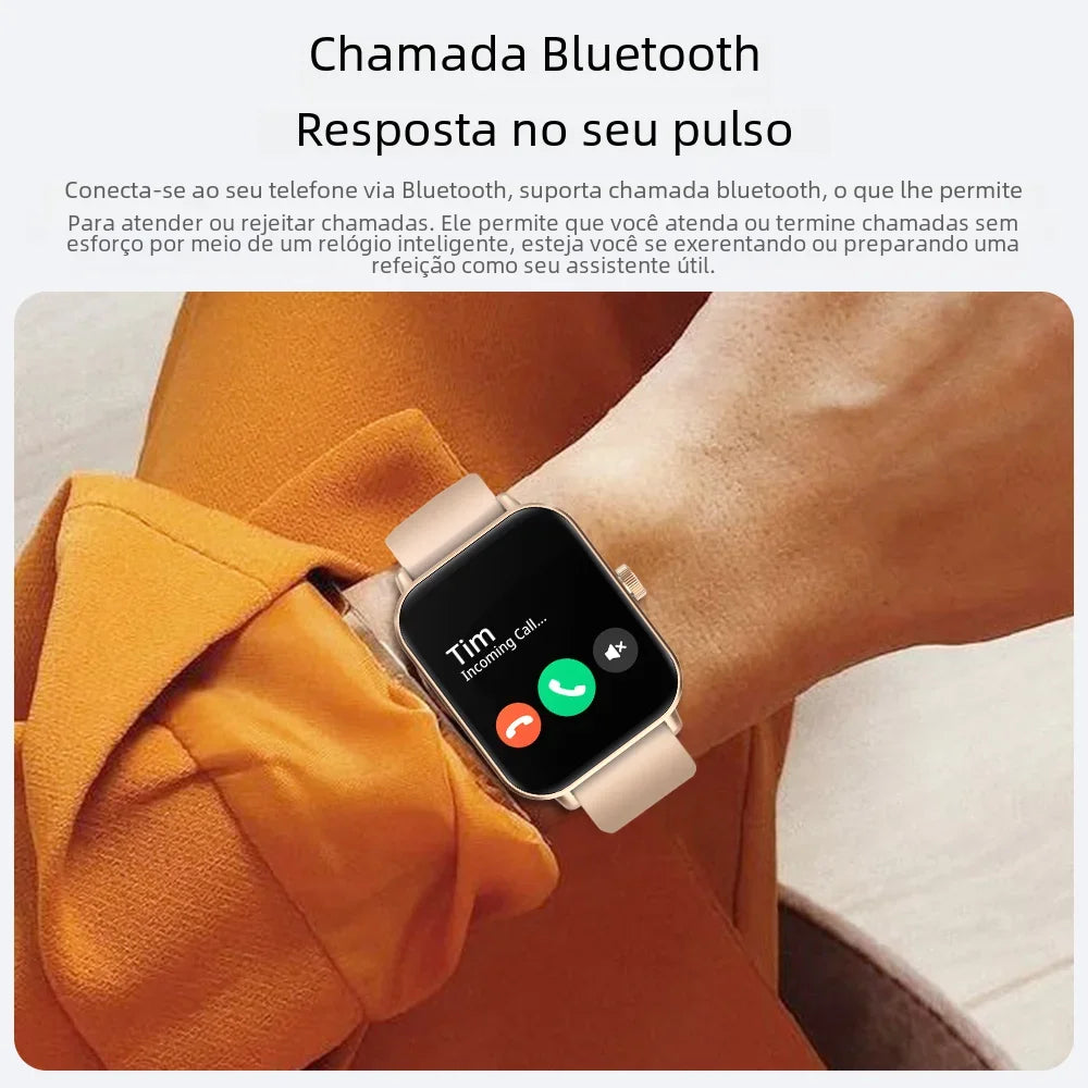 Smartwatch Relógio inteligente - Colmi P81 - Chamada de voz, monitor de saúde, bluetooth