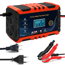 Load image into Gallery viewer, Charger with LCD display for car battery, motorcycle
