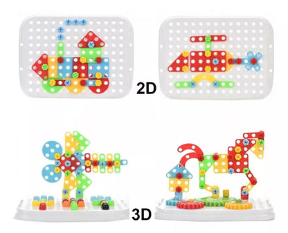 Maleta De Ferramentas Infantil Brinquedo Montessori Criativo