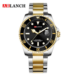 Luxury Men's Stainless Steel Waterproof Watch 